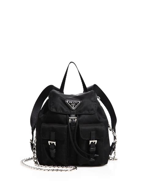 prada vela mini crossbody backpack|Prada Vela Mini Crossbody Backpack Bag, Black (Nero).